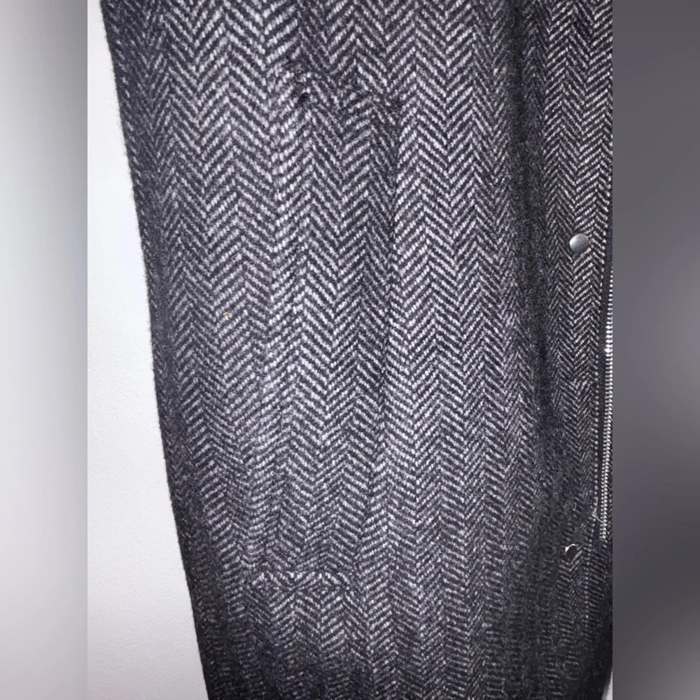 H&M Tweed  Men's Gray Trench Coat